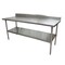 Bk Resources Work Table Stainless Steel With Undershelf, 5" Backsplash 72"Wx24"D VTTR5-7224 - alternate 4